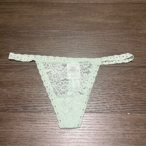 Victoria's Secret PINK Wink V-String Thong Lace Panty High Leg X-Small NWT